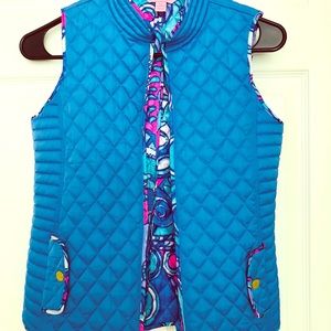 Lilly Pulitzer girls quilted vest